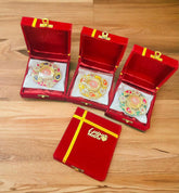 Tea Light Holder With 5 Inches Maroon Box, Wedding Favor, Indian Wedding Gift, Decorative Diya, Return Gift, Housewarming Gift